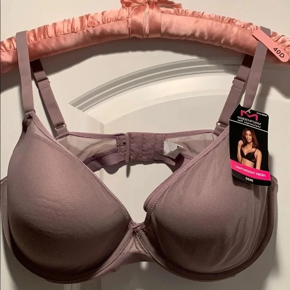 Maidenform Demi Cup Bra Mesh 40D - Picture 1 of 10